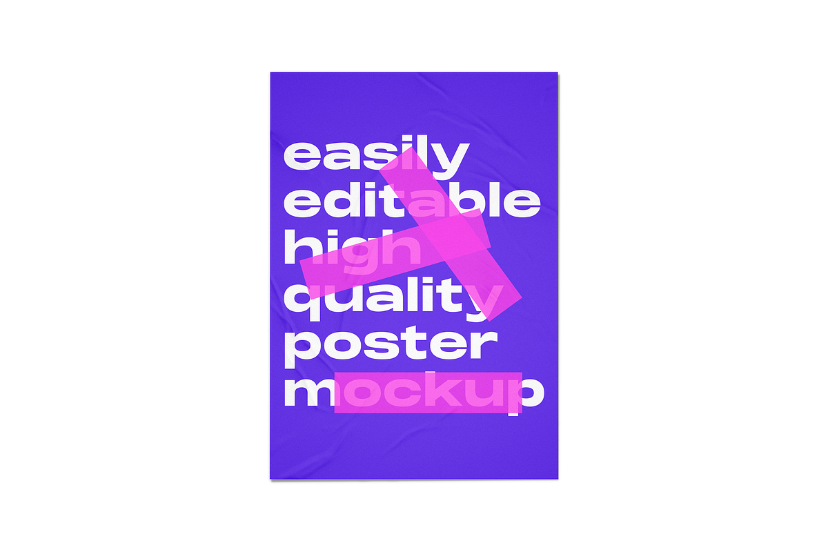 Glued Poster Mockup, a Mockup by Mockupdaddy (Photo 11 of 21)