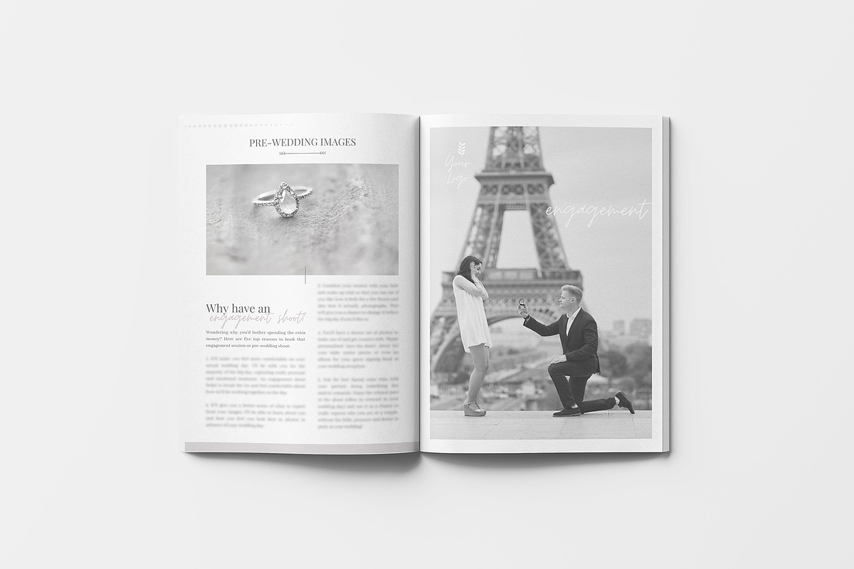 Pre-written Wedding Guide Template, a Magazine Template by Start With Kate