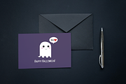Simple Halloween Ghosts, a Seasonal Illustration by Raafeya's Crafts (Thumbnail 2 of 4)