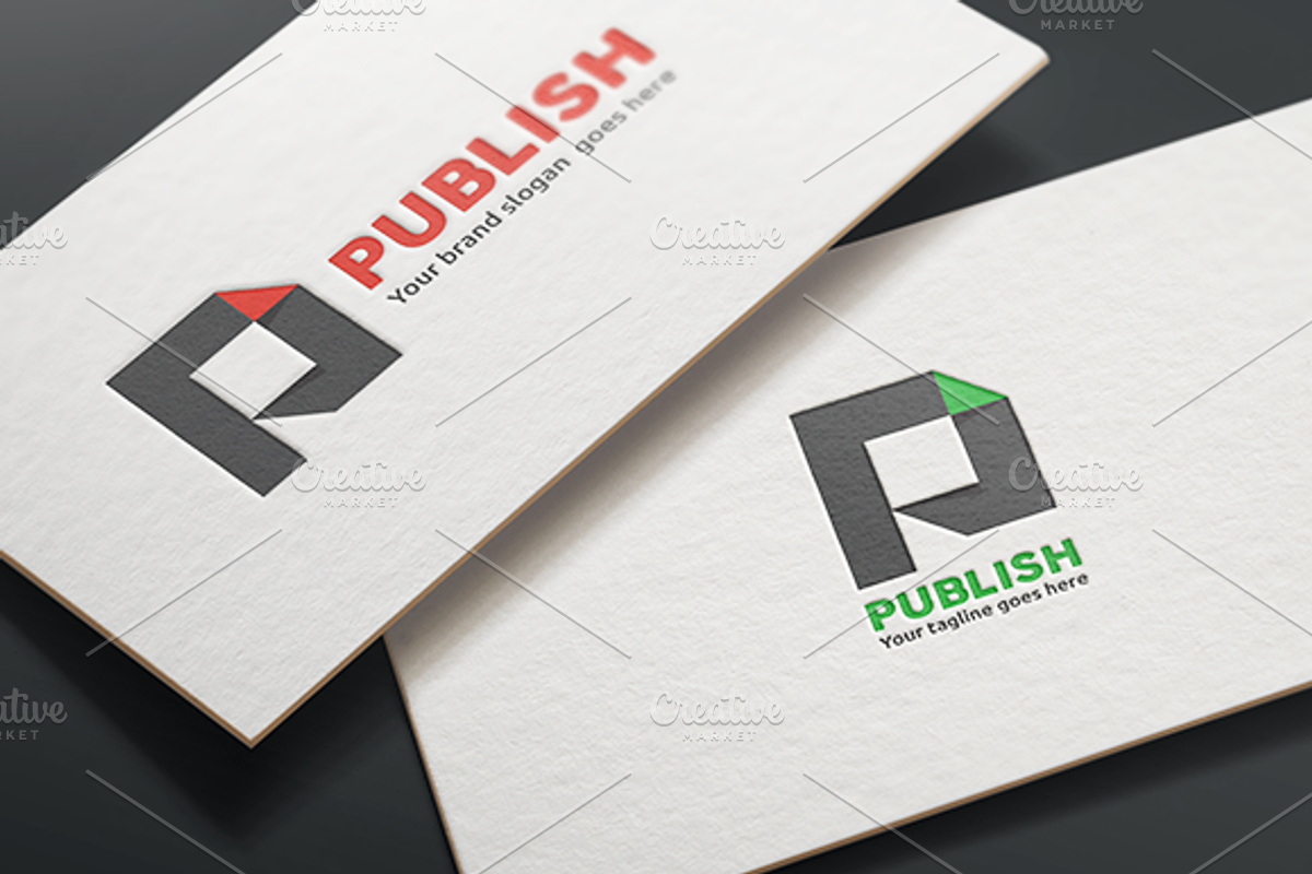 Publish Letter P Logo, a Branding & Logo Template by WheelieMonkey