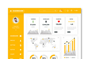 Admin Dashboard UI UX Design Layout, an UI Kit Template by MightyDesign (Thumbnail 2 of 6)