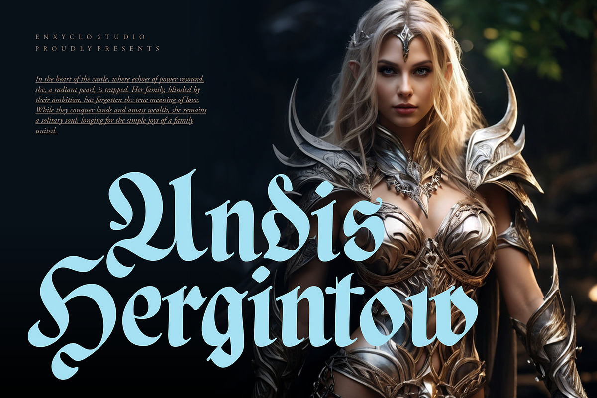 NCL Basefigh, a Blackletter Font by Enxyclo Studio (Photo 6 of 16)