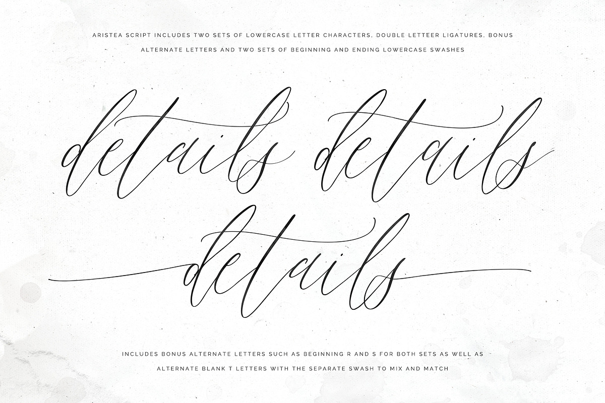 Aristea | Modern Calligraphy Script, a Script Font by Pink Coffie (Photo 3 of 9)
