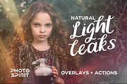 Natural Light Leaks Overlays, an Action Add-On by PhotoSpirit (Thumbnail 1 of 8)