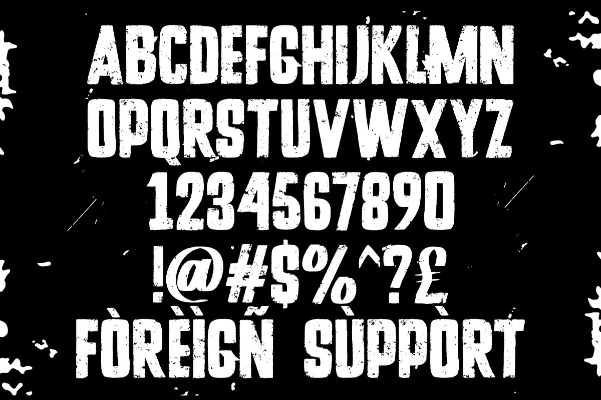 Stones Crush - Handrawn Grunge Font, a Sans Serif Font by NuType (Photo 2 of 12)