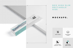 Box Mockup - Slim Rectangle Hanger