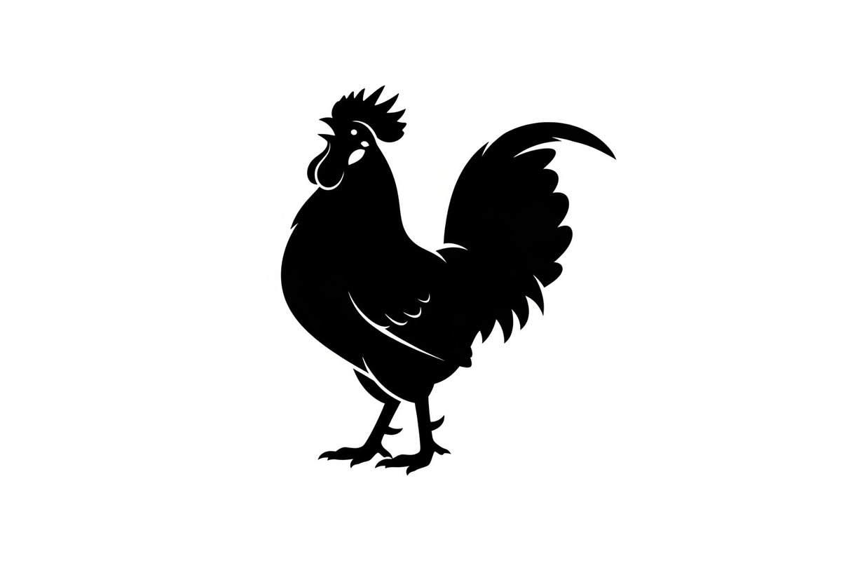 Rooster Chicken Silhouette Vector Bu, an Illustration by Designs_River (Photo 25 of 51)