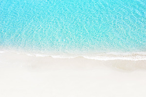 White sand beach and tropical sea