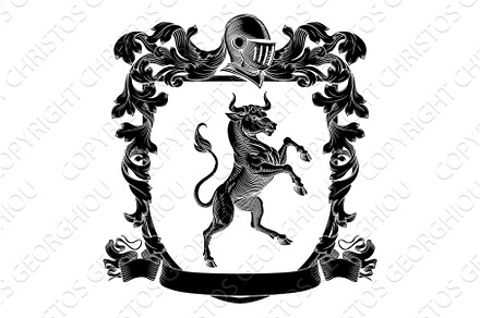 Bull Heraldry Coat of Arms Heraldic
