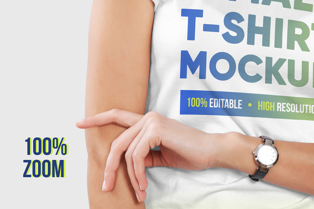 Female T-Shirt Mockups Vol 3. Part 2, a Shirt Mockup by Hi, Mock-Up! (Photo 3 of 10)