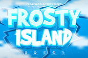 Frosty Island Editable Text Effect, a Layer Style Add-On by Niestart Creation (Thumbnail 1 of 2)
