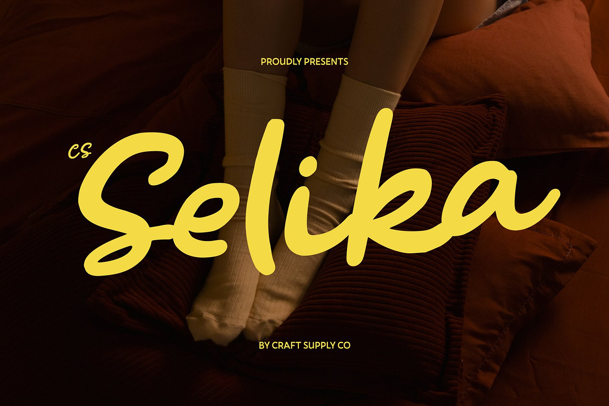 CS Selika – Handwritten Script, a Script Font by Craft Supply Co. (Photo 1 of 8)