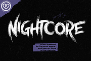 Nightcore - Emo Horror Font, a Handwritten Font by The Branded Quotes (Thumbnail 1 of 4)