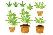 Cannabis Medical Marijuana Clipart, a Healthcare Illustration by SugarPickle Clip Art (Thumbnail 4 of 5)
