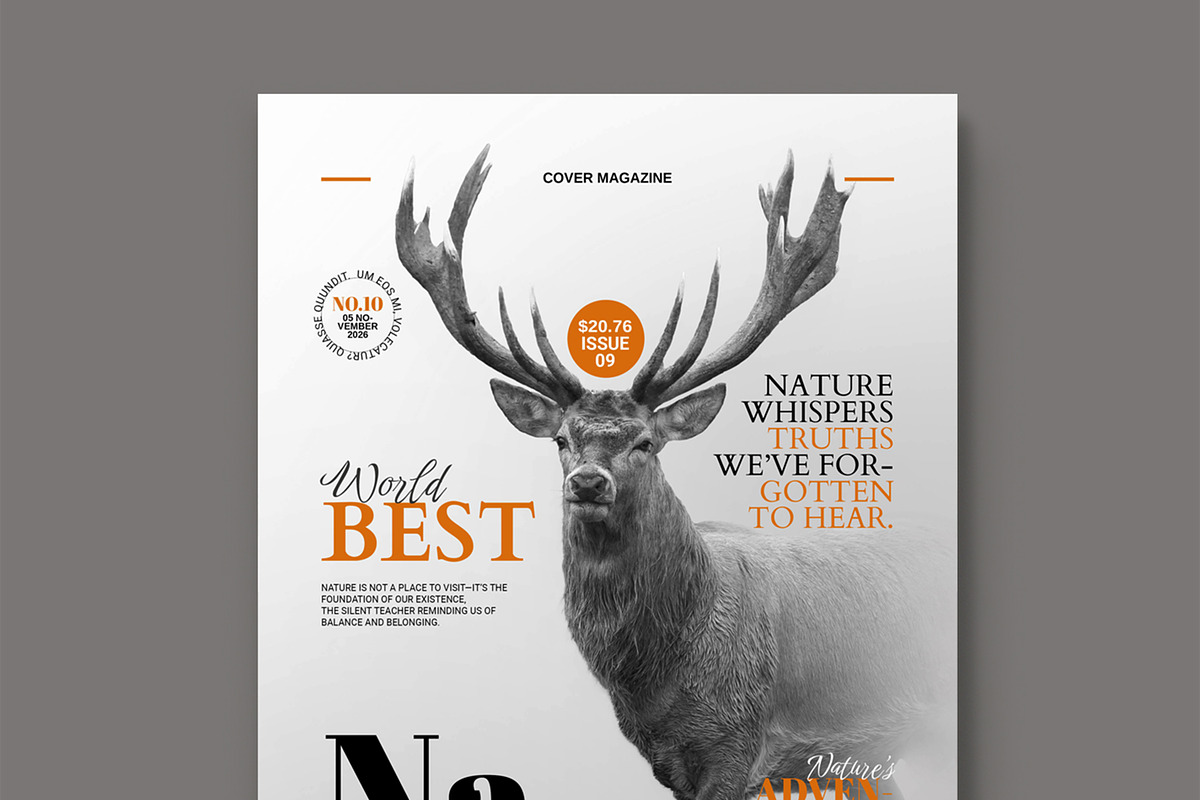 Nature Cover Magazine Template preview 2