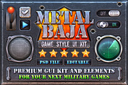METALBAJA - Military Game GUI Kit, a Templates & Theme by Weirdsgn Store (Thumbnail 1 of 4)