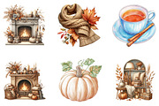 Cozy Beige AutumnFall Clipart, an Illustration by cherrydesign (Thumbnail 3 of 3)