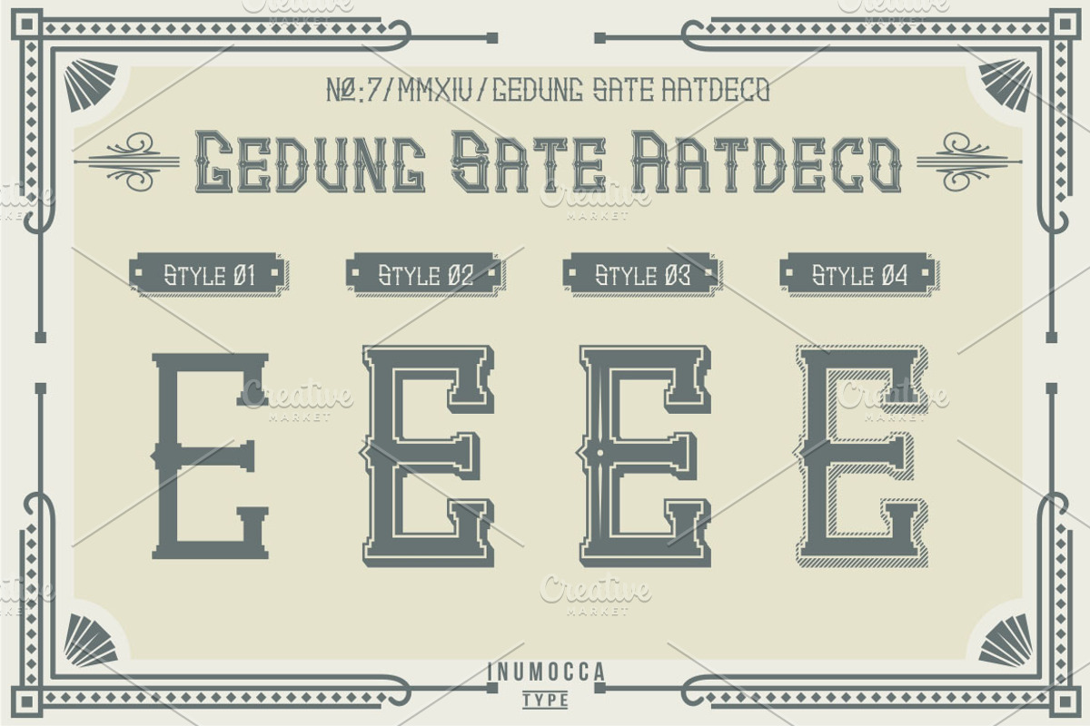 Artdeco (family font) preview 3