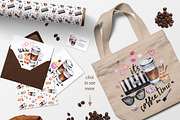 Watercolor coffee set illustration., a Food Illustration by Lina's store (Thumbnail 5 of 5)