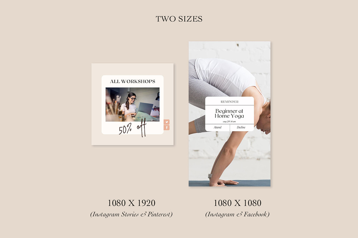 Wellness Instagram Marketing, a Social Media Template by Kseniia_Design (Photo 5 of 12)