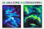 Watercolor Cosmic Backgrounds, a Texture Graphic by Stella's Graphic Supply (Thumbnail 2 of 6)