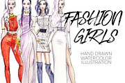 Fashion Girls, a Decorative Illustration by zaksheuskaya (Thumbnail 1 of 5)