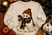 Trendy Ghost Halloween Png Clipart, an Object Graphic by Daisy Design (Thumbnail 2 of 11)