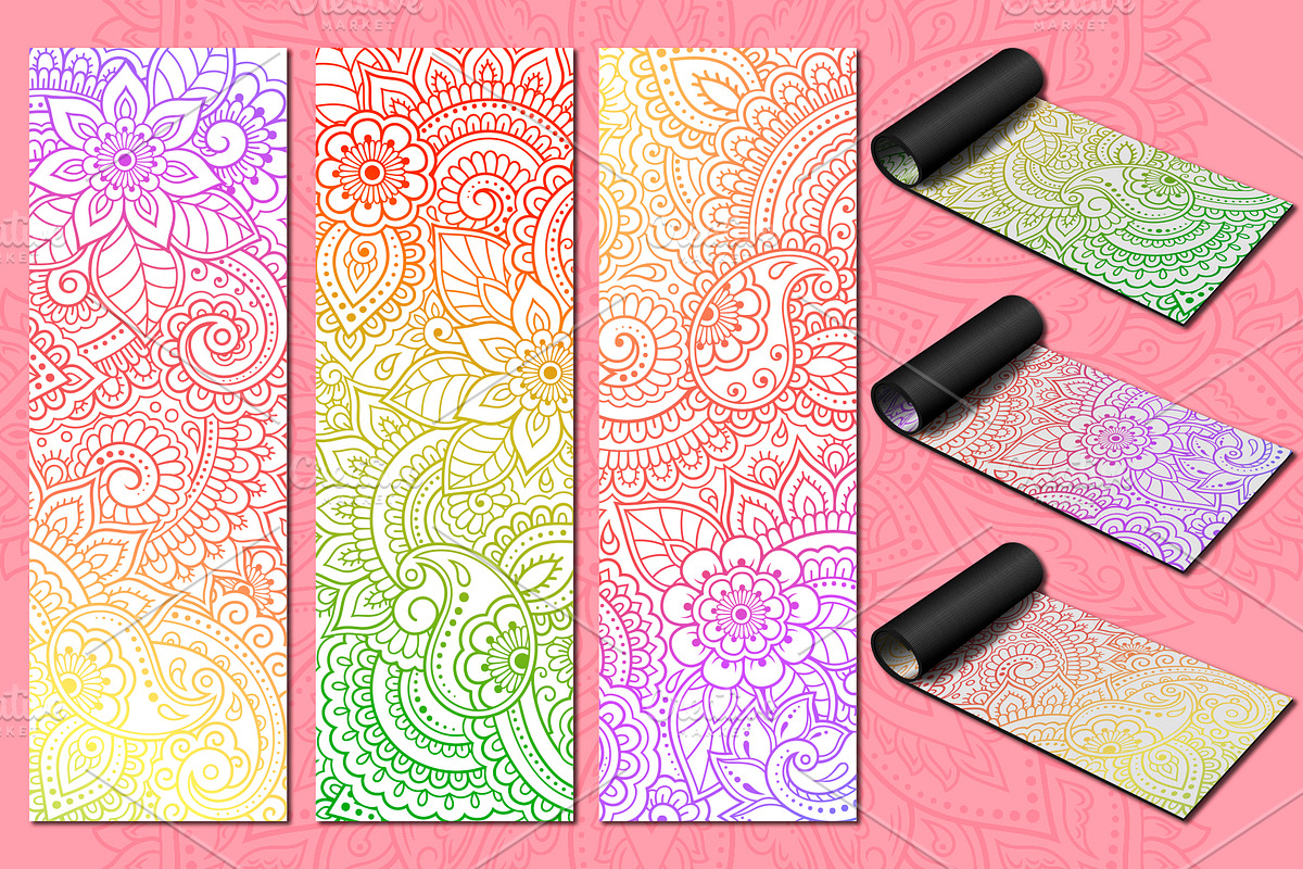 Patterns for yoga mats II, a Pattern Graphic by Katika Shop (Photo 8 of 8)