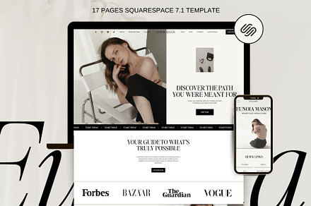 Minimal Squarespace Website Template