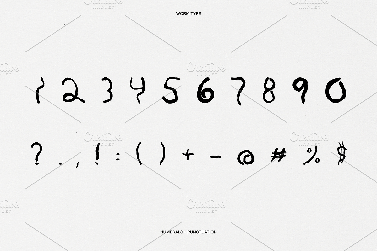 Worm Type, a Handwritten Font by Weird Friends (Photo 3 of 7)