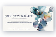 Floral Gift Voucher Template, a Stationery Template by BazziBa♥ (Thumbnail 3 of 5)
