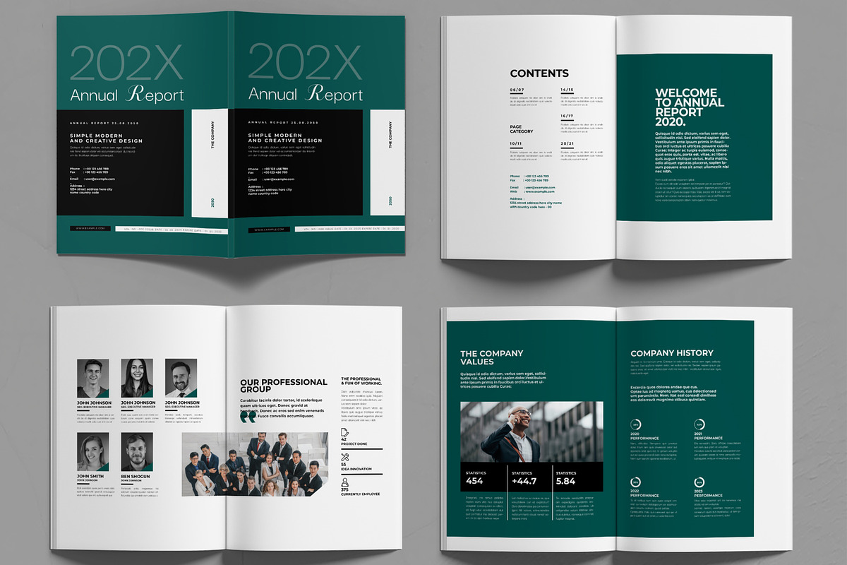 Annual Report Template, a Brochure Template by MightyDesign (Photo 2 of 6)