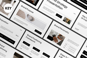 White Brand Strategy Keynote, a Presentation Template by graphicook