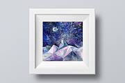 Watercolor Mountains illustration, a Texture Illustration by Librebird (Thumbnail 3 of 3)