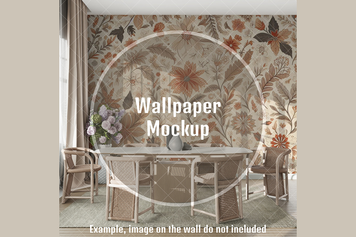 Wallpaper Mockup in Home Interior, a Product Mockup by MockupArtDesign (Photo 1 of 9)