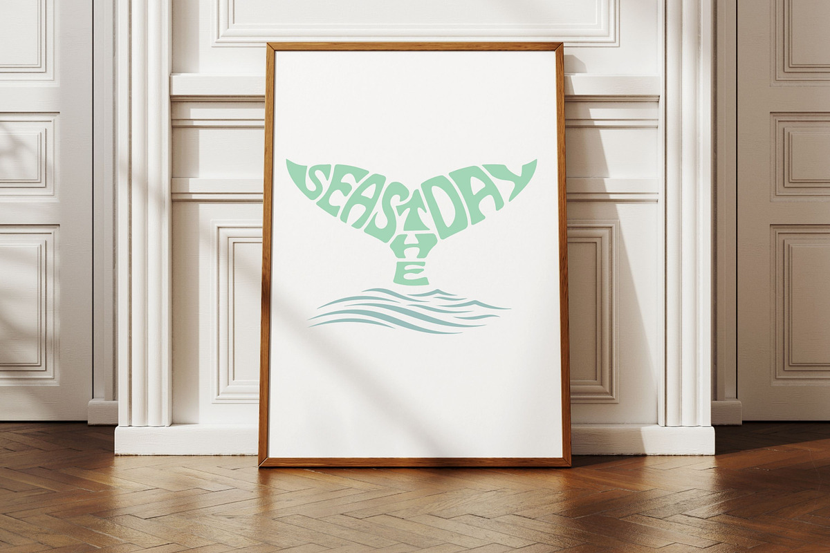 Seas the Day Whale Tail SVG Cut File, an Object Graphic by DigitalDesignsLaura (Photo 1 of 3)