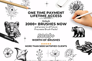 2000+ Procreate Stamps Bundle, a Brushes & More by LaurenceVArtiste (Thumbnail 2 of 8)
