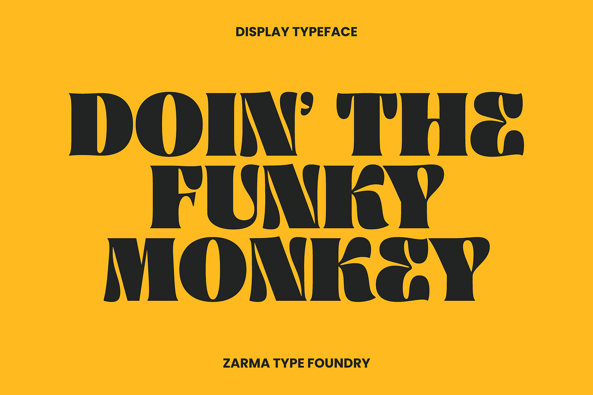 Ayuga - Psychedelic Font, a Serif Font by Zarma Type (Photo 13 of 14)