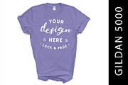 Gildan 5000 Mockup TShirt Bundle, a Shirt Mockup by lock and page (Thumbnail 5 of 22)