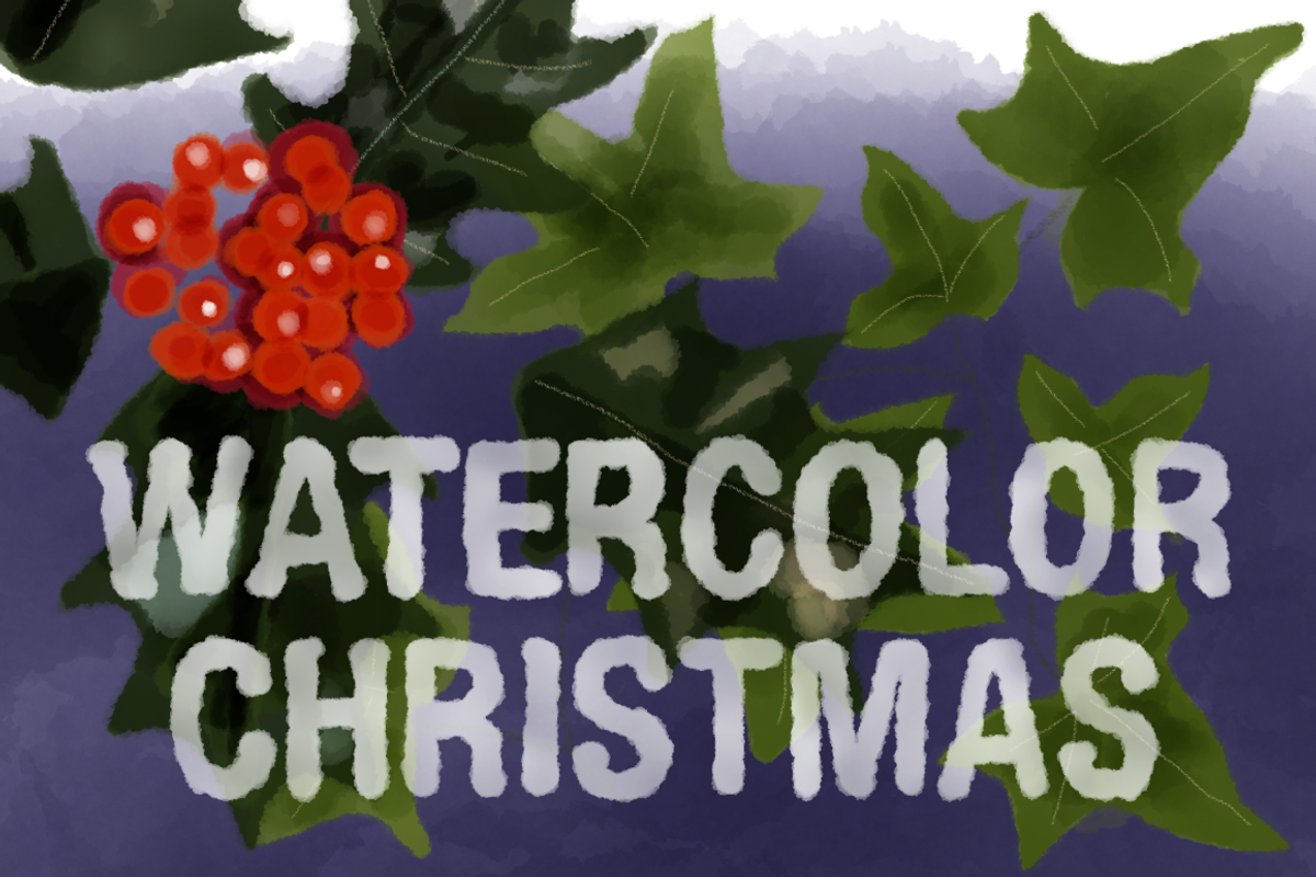 Christmas Watercolors, an Illustration by Marmalade Moon (Photo 1 of 5)