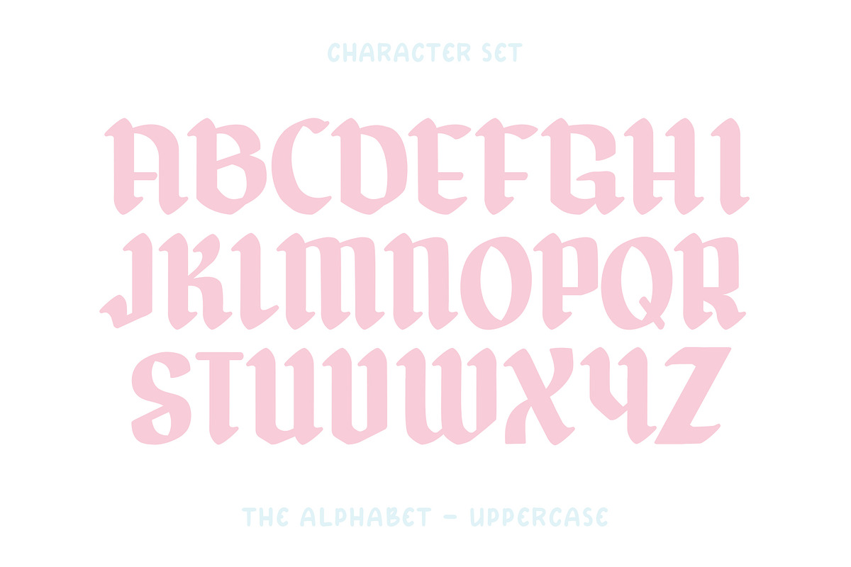 Messy Bun - Blackletter Font, a Blackletter Font by ariodsgn (Photo 2 of 9)