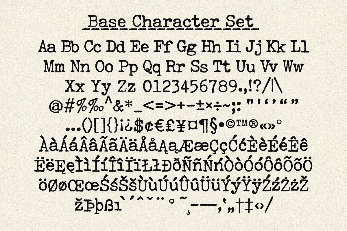 Clerk | Typewritten Display Type!, a Slab Serif Font by StudioWorks (Photo 2 of 10)