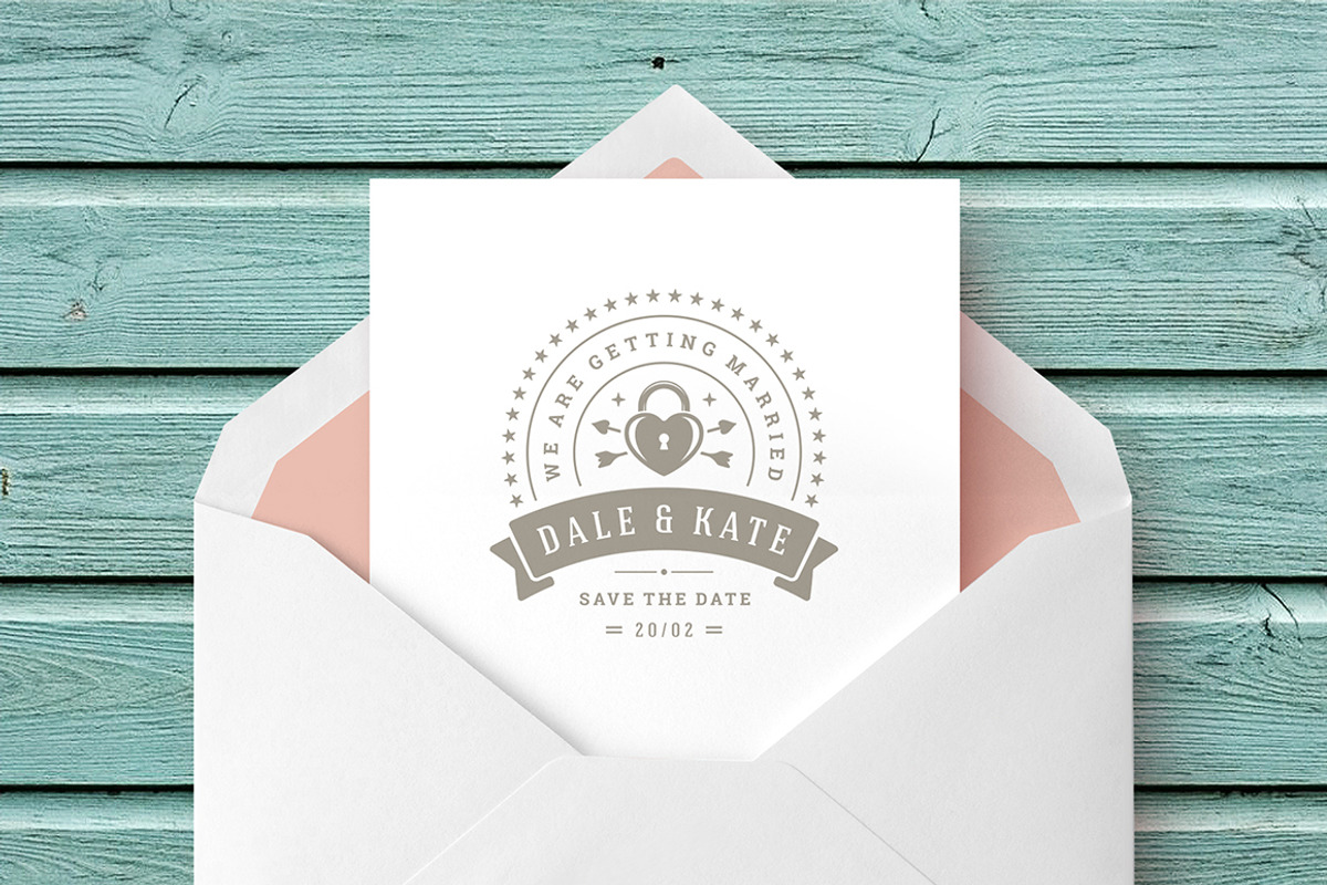 18 Wedding Logos and Badges, a Branding & Logo Template by Vasya Kobelev (Photo 13 of 15)