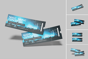 High Quality Ticket Mockup, a Print Template by lamorastudio