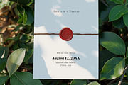 Wax Seal Wedding Invitation Template, an Invitation Template by Filip Studio (Thumbnail 1 of 2)