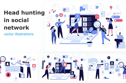 Head hunting in social network