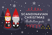 Scandinavian Christmas illustrations, an Illustration by Little Bean (Thumbnail 1 of 6)
