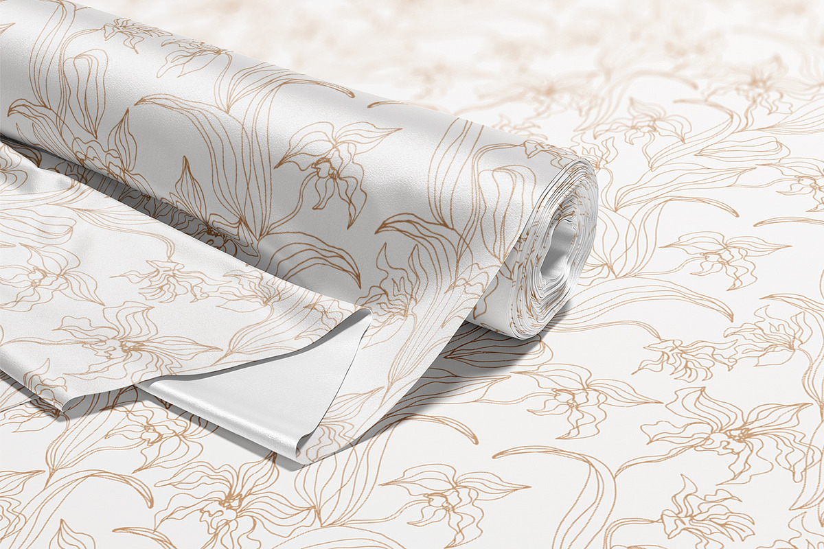 Outlined Orchids, a Decorative Illustration by MalyskaStudio (Photo 10 of 11)