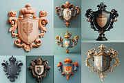 Coats of Arms, a Decorative Illustration by Picturesque Stories (Thumbnail 2 of 3)