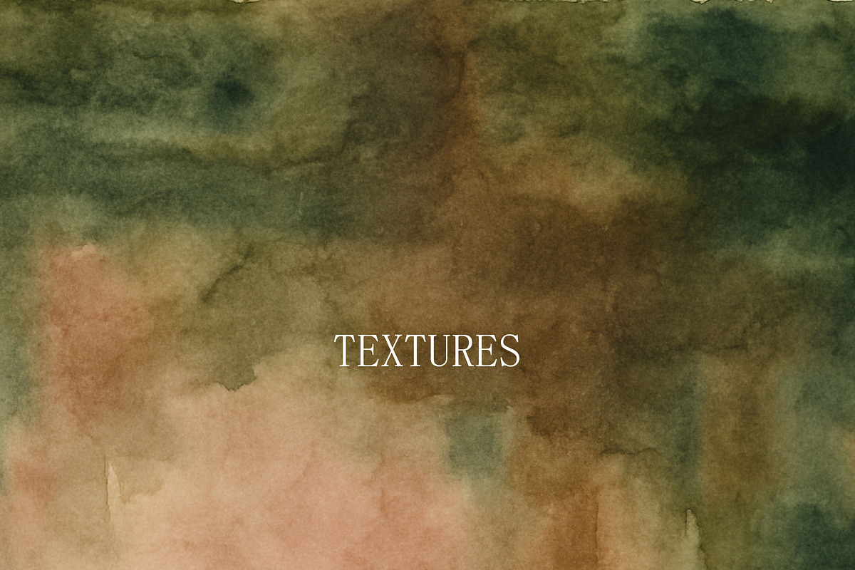 Watercolor Textures, Strokes & Frame, a Texture Graphic by DreamoraArt (Photo 10 of 11)